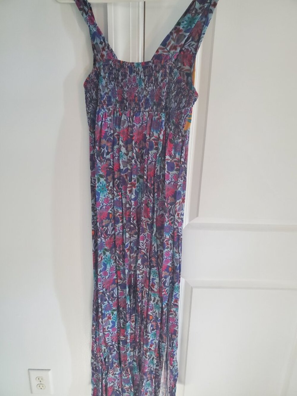 Natural Life Tricia Maxi Dress in Dark Purple Daisies - Picture 2 of 3
